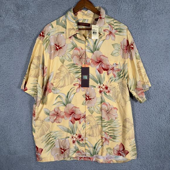 Tori Richard’s Floral Hawaiian New With Tags Button Up Shirt Men’s XL Viscose - Picture 1 of 8